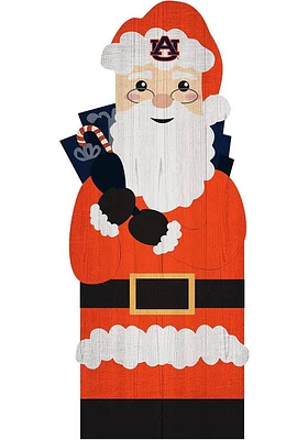 Auburn Tigers 31 Inch Santa Leaner Sign - Orange