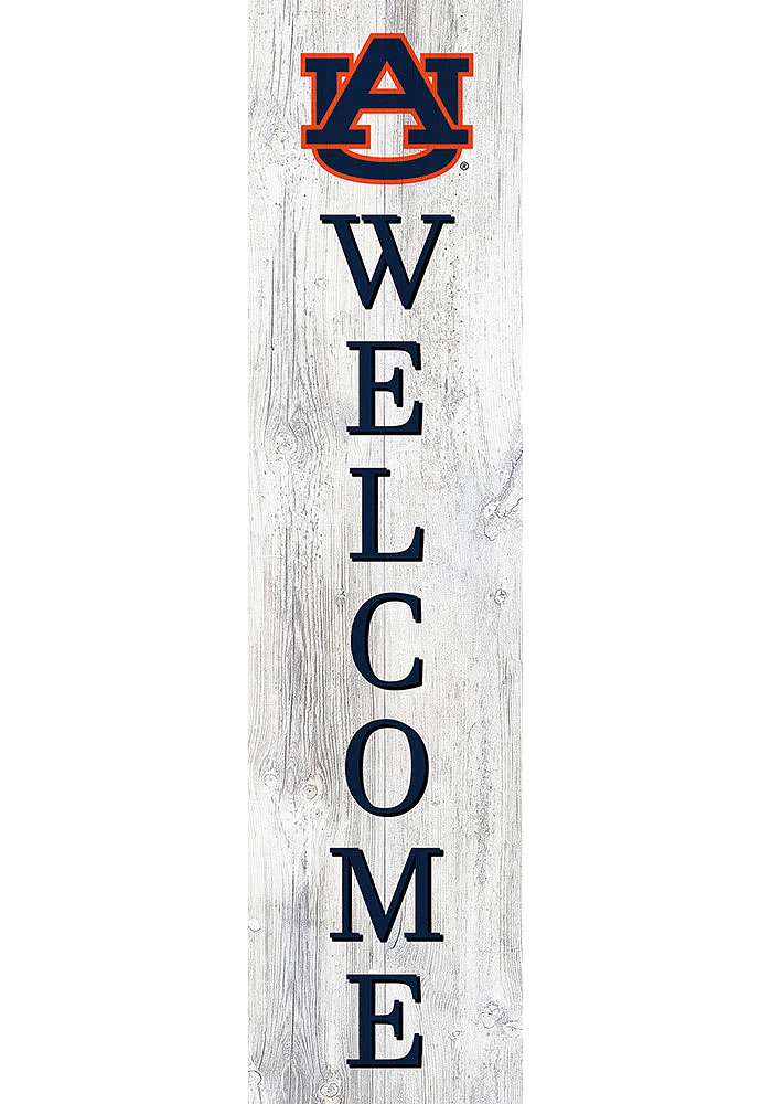 Auburn Tigers 48 Inch Welcome Leaner Sign - Orange