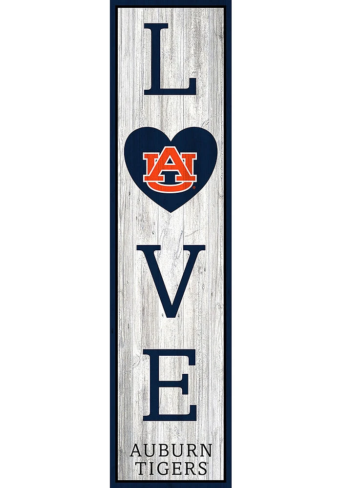 Auburn Tigers 48 Inch Love Leaner Sign - Orange