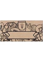 Arizona State Sun Devils Banner Coloring Sign - Maroon