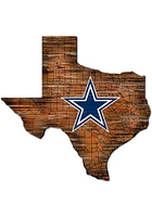 Dallas Cowboys 12 Mini Roadmap State Sign Sign - Navy Blue