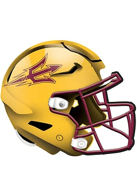 Arizona State Sun Devils 12in Authentic Helmet Sign - Maroon