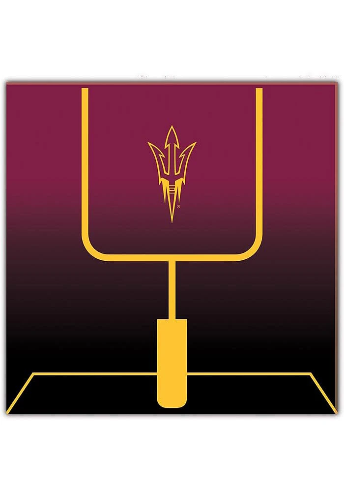 Arizona State Sun Devils Goal Gradient Sign - Maroon