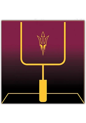 Arizona State Sun Devils Goal Gradient Sign - Maroon