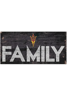 Arizona State Sun Devils Family 6x12 Sign - Maroon