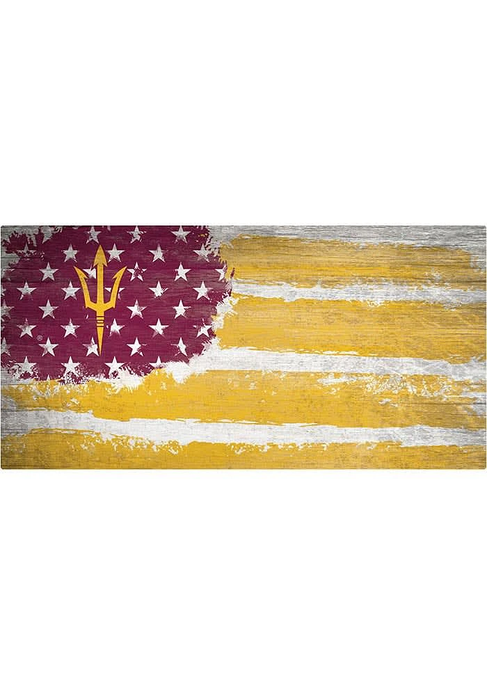 Arizona State Sun Devils Flag 6x12 Sign - Maroon