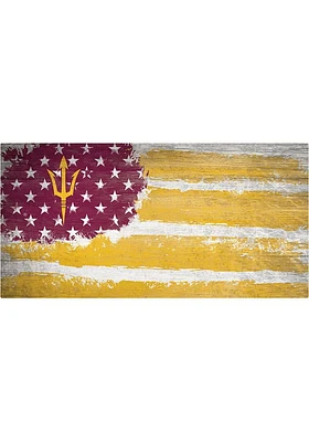 Arizona State Sun Devils Flag 6x12 Sign - Maroon