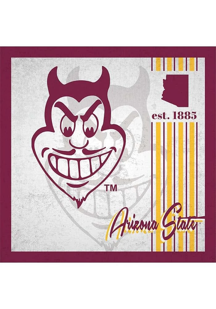 Arizona State Sun Devils Album Sign - Maroon