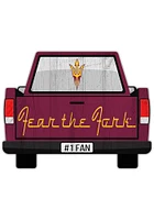 Arizona State Sun Devils Truck Back Cutout Sign - Maroon