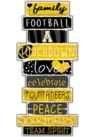 Appalachian State Mountaineers Celebrations Stack 24 Inch Sign - Yellow