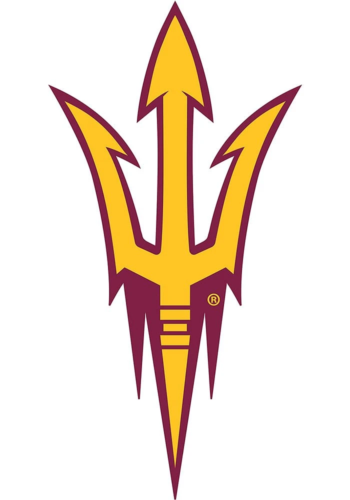 Arizona State Sun Devils Team Logo 8 Inch Cutout Sign - Maroon