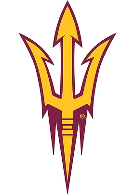 Arizona State Sun Devils Team Logo 8 Inch Cutout Sign - Maroon