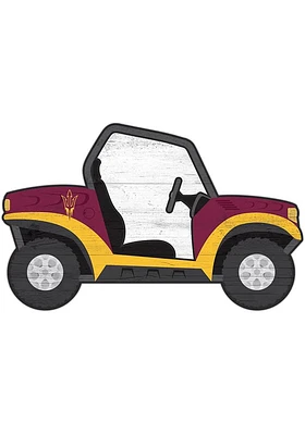 Arizona State Sun Devils ATV Cutout Sign - Maroon