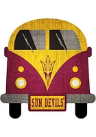 Arizona State Sun Devils Team Bus Sign - Maroon