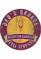 Arizona State Sun Devils Dads Garage Sign - Maroon