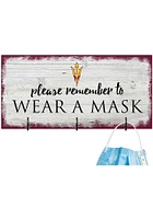 Arizona State Sun Devils Please Wear Your Mask Sign - Maroon