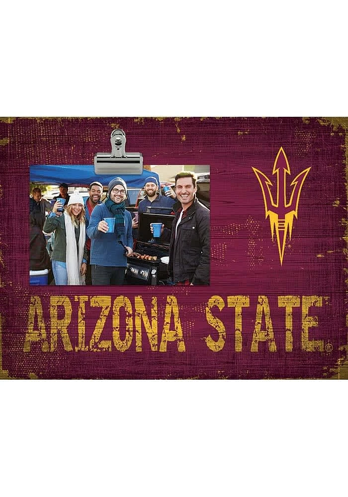 Arizona State Sun Devils Team Clip Picture Frame - Maroon