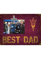 Arizona State Sun Devils Best Dad Clip Picture Frame - Maroon