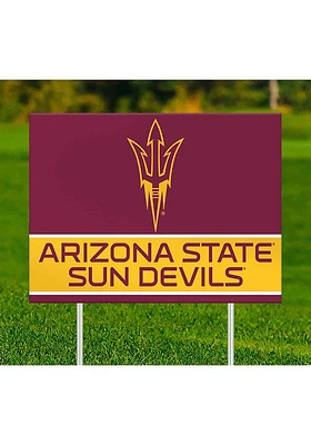 Arizona State Sun Devils Team Yard Sign - Maroon