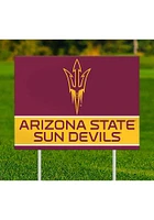 Arizona State Sun Devils Team Yard Sign - Maroon