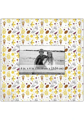 Arizona State Sun Devils Floral Pattern Picture Frame - Maroon