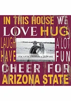Arizona State Sun Devils In This House 10x10 Picture Frame - Maroon