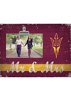 Arizona State Sun Devils Mr and Mrs Clip Picture Frame - Maroon