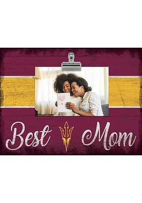 Arizona State Sun Devils Best Mom Clip Picture Frame - Maroon