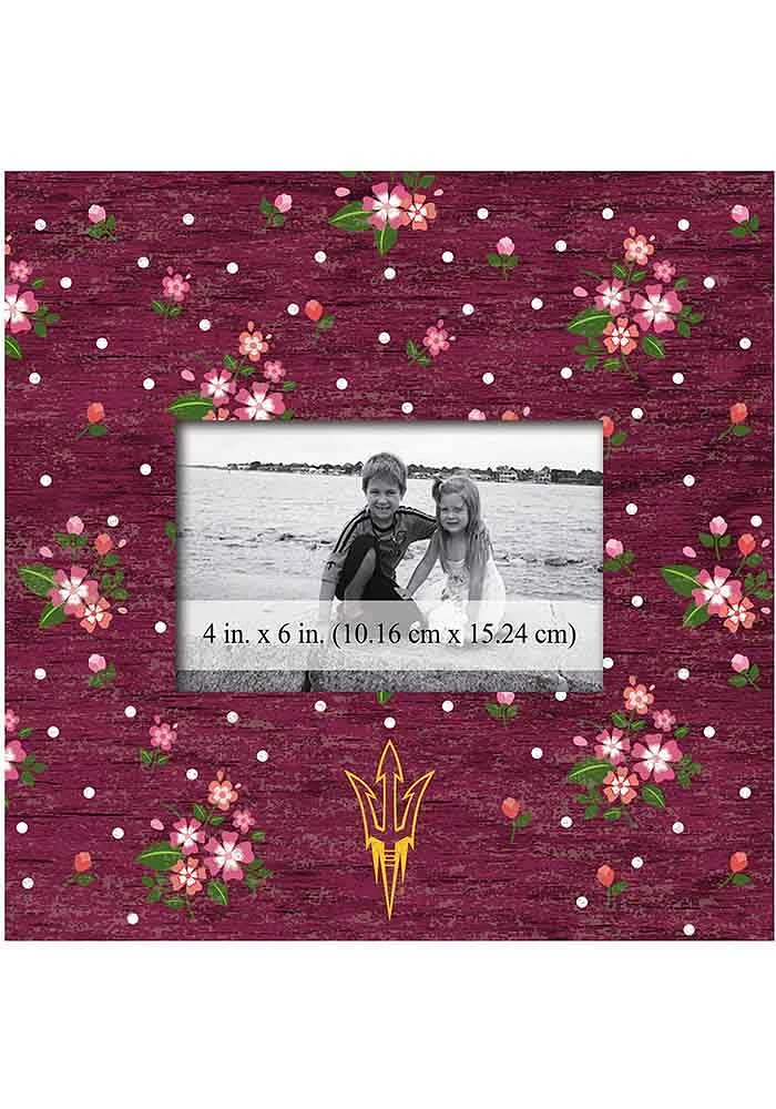 Arizona State Sun Devils Floral Picture Frame - Maroon