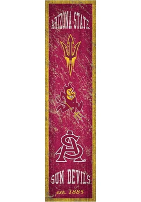 Arizona State Sun Devils Heritage Banner 6x24 Sign - Maroon