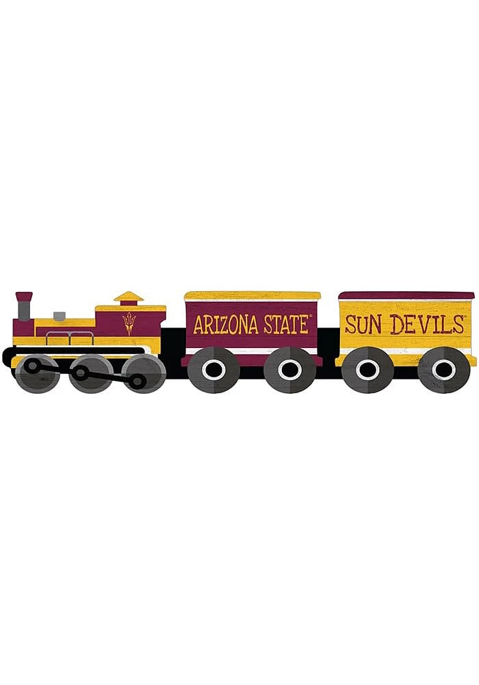 Arizona State Sun Devils Train Cutout Sign - Maroon