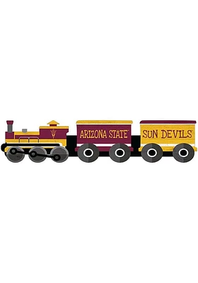 Arizona State Sun Devils Train Cutout Sign - Maroon