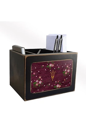Arizona State Sun Devils Floral Desktop Organizer Desk Accessory