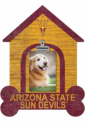 Arizona State Sun Devils Dog Bone House Clip Picture Frame - Maroon