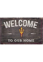 Arizona State Sun Devils Welcome to our Home Sign - Maroon