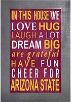 Arizona State Sun Devils In This House Picture Frame - Maroon