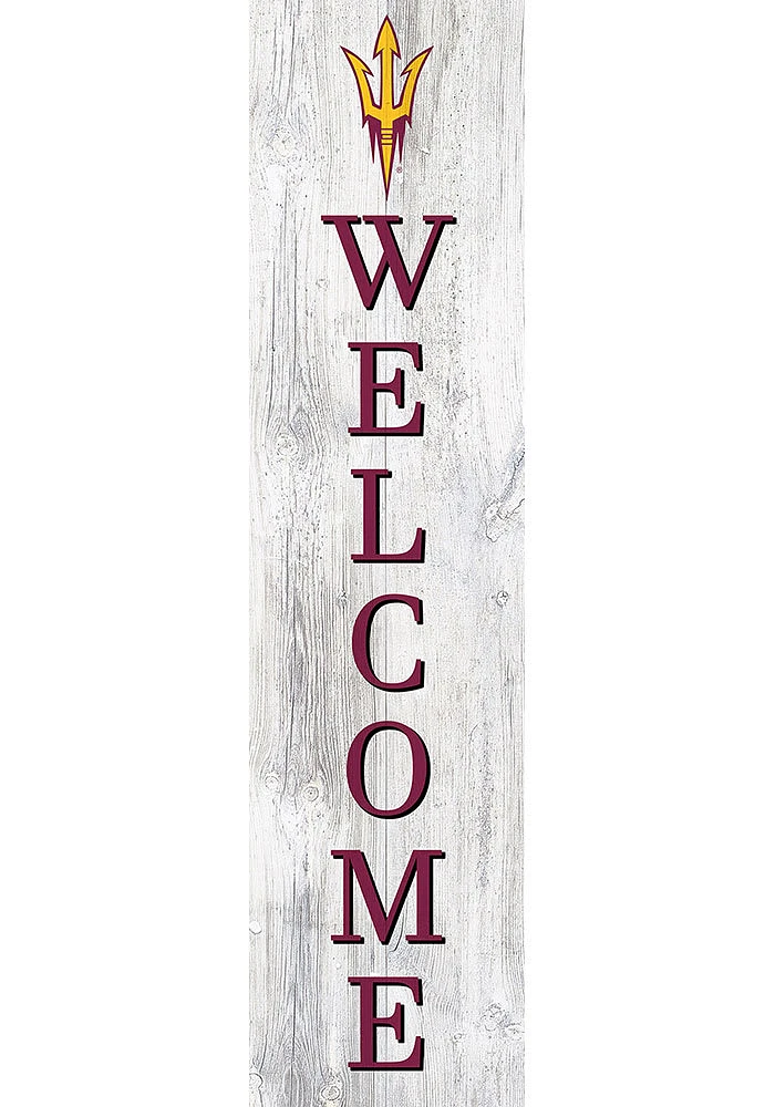 Arizona State Sun Devils 48 Inch Welcome Leaner Sign - Maroon