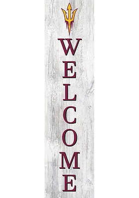 Arizona State Sun Devils 48 Inch Welcome Leaner Sign - Maroon