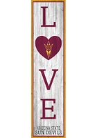 Arizona State Sun Devils 48 Inch Love Leaner Sign - Maroon