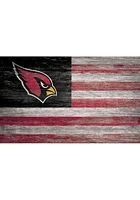 Arizona Cardinals Distressed Flag 11x19 Sign - Black