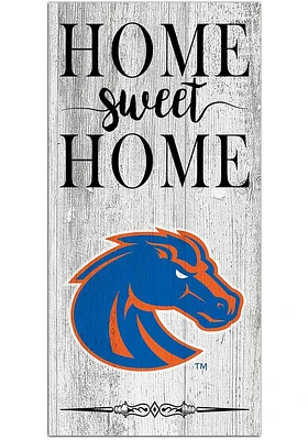 Boise State Broncos Home Sweet Home Whitewashed Sign - Blue