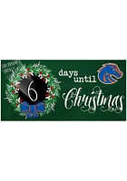 Boise State Broncos Chalk Christmas Countdown Sign - Blue