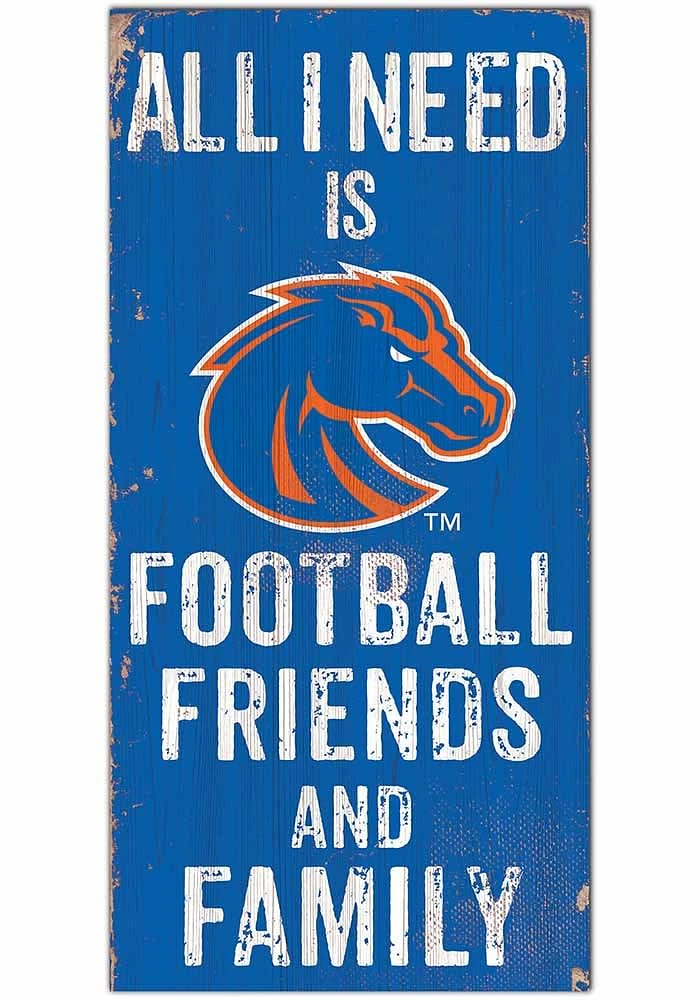 Boise State Broncos Football Friends and Family Sign - Blue