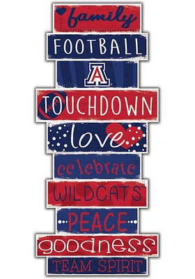Arizona Wildcats Celebrations Stack 24 Inch Sign - Yellow