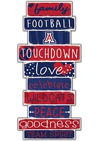 Arizona Wildcats Celebrations Stack 24 Inch Sign - Yellow