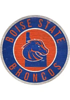 Boise State Broncos 12 in Circle State Sign - Blue