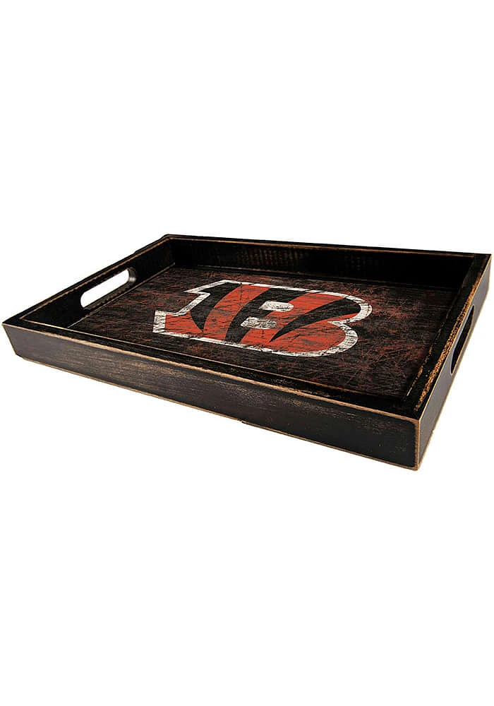 Cincinnati Bengals Distressed Tray Serving Tray