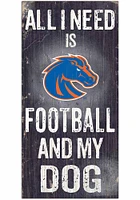 Boise State Broncos Football and My Dog Sign - Blue