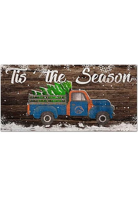 Boise State Broncos Tis the Season 6x12 Sign - Blue