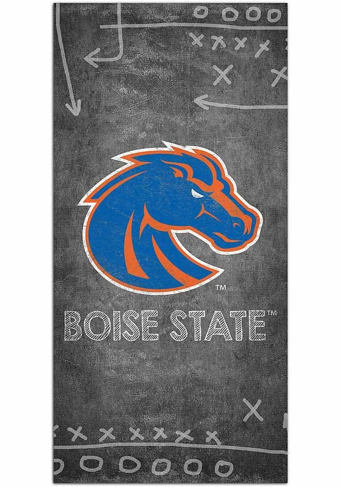 Boise State Broncos Chalk Playbook Sign - Blue